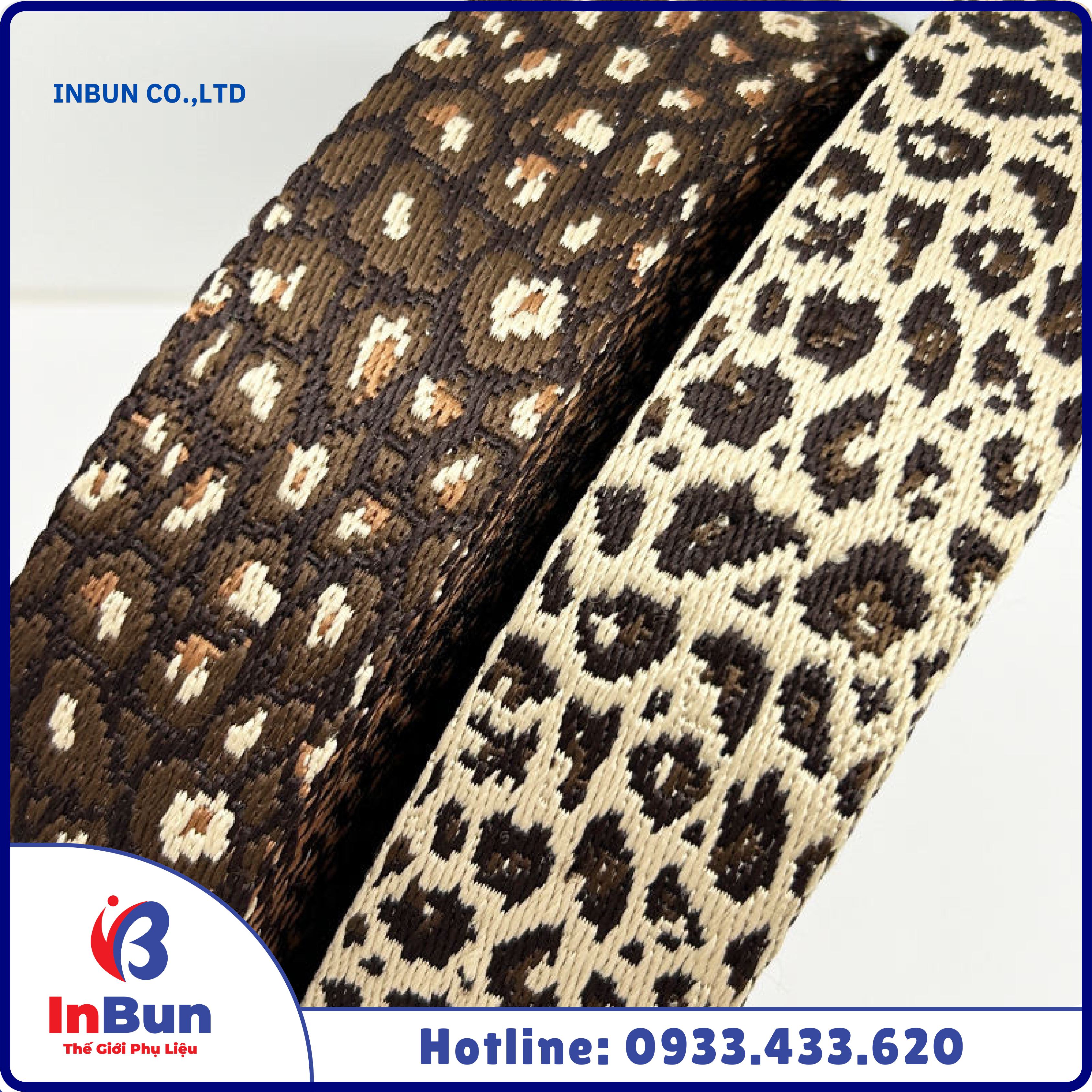LEOPARD JACQUARD RIBBON